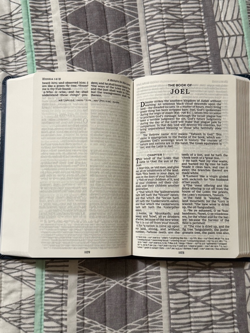 Thomas Nelson KJV Personal Size Giant Print Reference Bible - Navy - Picture 6 of 7